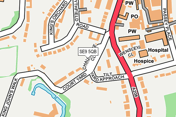 SE9 5QB map - OS OpenMap – Local (Ordnance Survey)