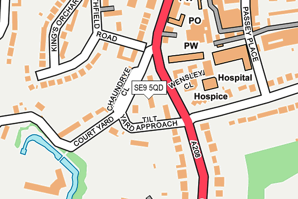 SE9 5QD map - OS OpenMap – Local (Ordnance Survey)