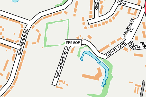 SE9 5QF map - OS OpenMap – Local (Ordnance Survey)