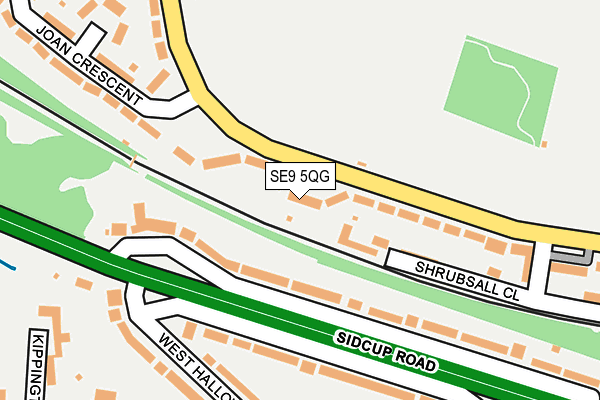 SE9 5QG map - OS OpenMap – Local (Ordnance Survey)