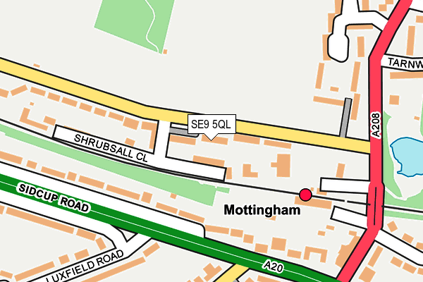 SE9 5QL map - OS OpenMap – Local (Ordnance Survey)