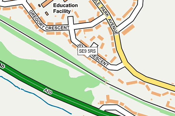 SE9 5RS map - OS OpenMap – Local (Ordnance Survey)