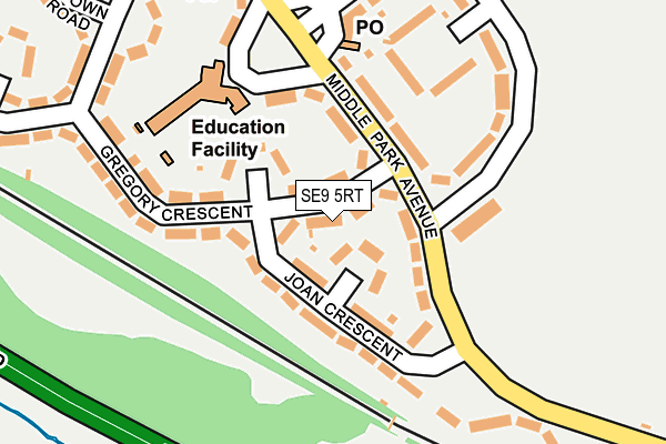 SE9 5RT map - OS OpenMap – Local (Ordnance Survey)