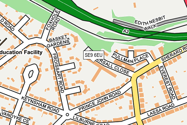 SE9 6EU map - OS OpenMap – Local (Ordnance Survey)