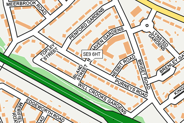 SE9 6HT map - OS OpenMap – Local (Ordnance Survey)