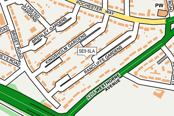 SE9 6LA map - OS OpenMap – Local (Ordnance Survey)