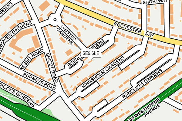 SE9 6LE map - OS OpenMap – Local (Ordnance Survey)