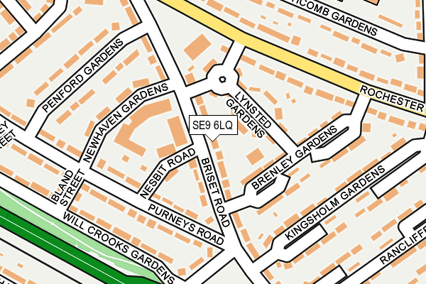 SE9 6LQ map - OS OpenMap – Local (Ordnance Survey)