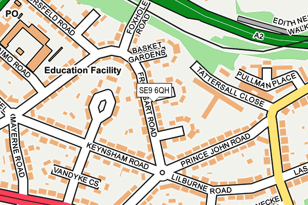 SE9 6QH map - OS OpenMap – Local (Ordnance Survey)