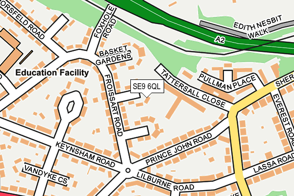 SE9 6QL map - OS OpenMap – Local (Ordnance Survey)