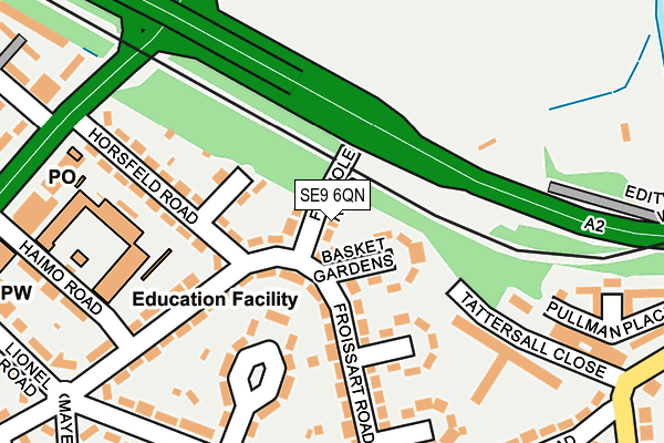 SE9 6QN map - OS OpenMap – Local (Ordnance Survey)