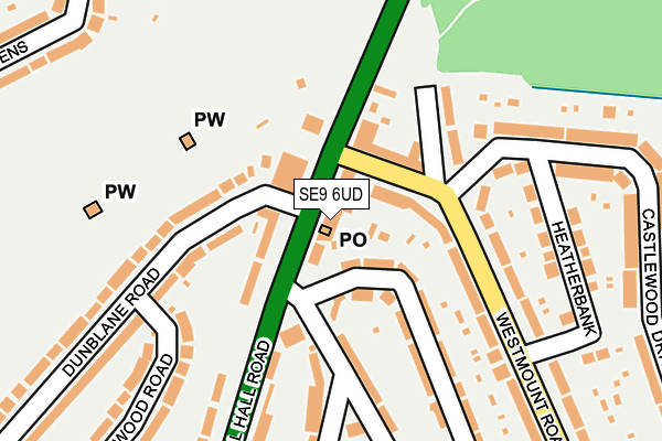 SE9 6UD map - OS OpenMap – Local (Ordnance Survey)