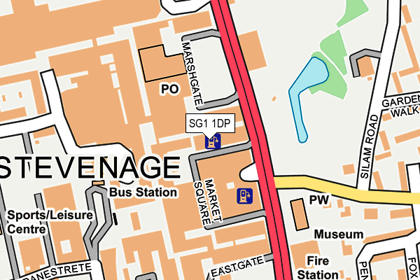 SG1 1DP map - OS OpenMap – Local (Ordnance Survey)