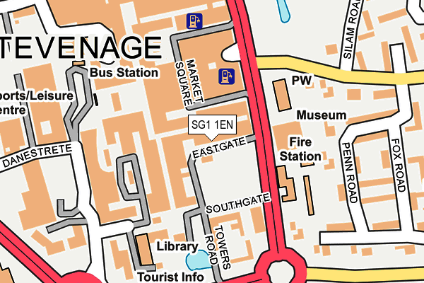 SG1 1EN map - OS OpenMap – Local (Ordnance Survey)