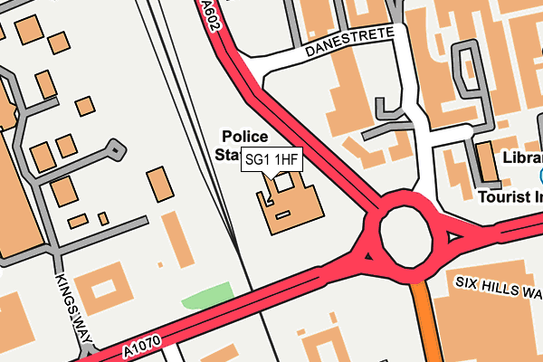 SG1 1HF map - OS OpenMap – Local (Ordnance Survey)