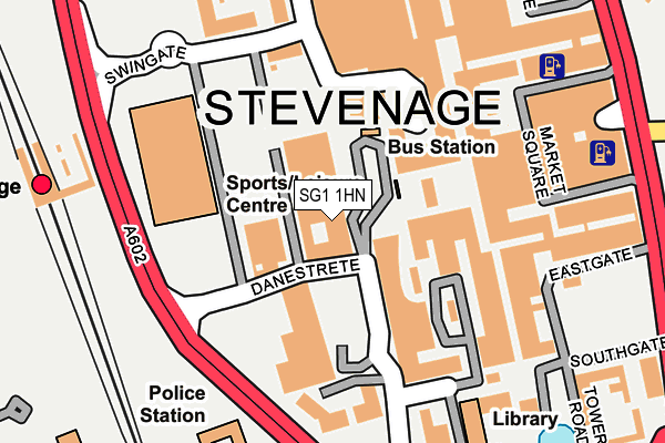 SG1 1HN map - OS OpenMap – Local (Ordnance Survey)