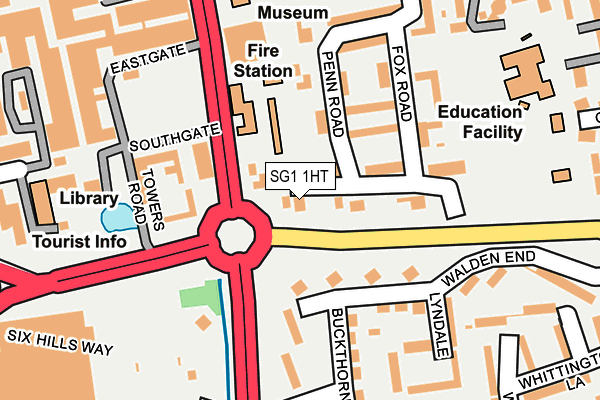 SG1 1HT map - OS OpenMap – Local (Ordnance Survey)