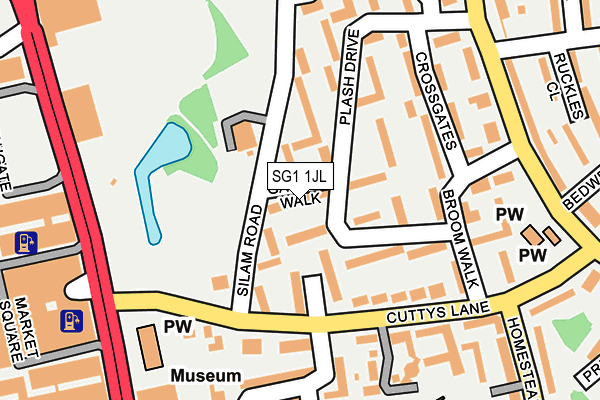 SG1 1JL map - OS OpenMap – Local (Ordnance Survey)