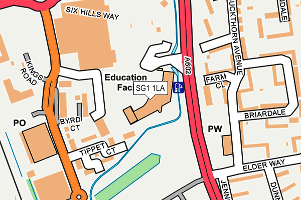 SG1 1LA map - OS OpenMap – Local (Ordnance Survey)