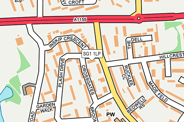 SG1 1LP map - OS OpenMap – Local (Ordnance Survey)