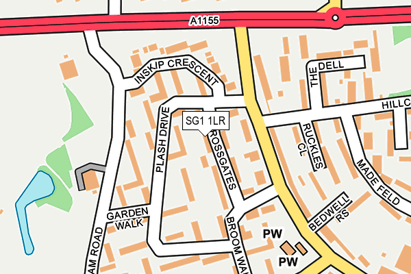 SG1 1LR map - OS OpenMap – Local (Ordnance Survey)