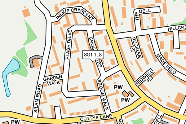 SG1 1LS map - OS OpenMap – Local (Ordnance Survey)