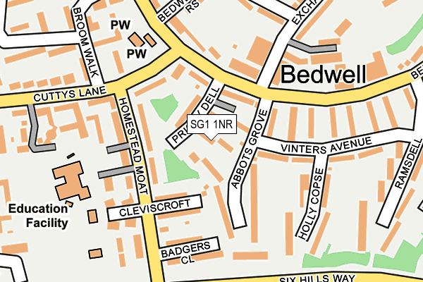 SG1 1NR map - OS OpenMap – Local (Ordnance Survey)