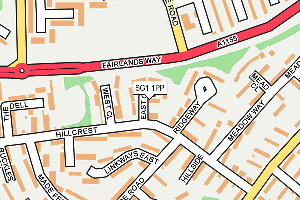 SG1 1PP map - OS OpenMap – Local (Ordnance Survey)