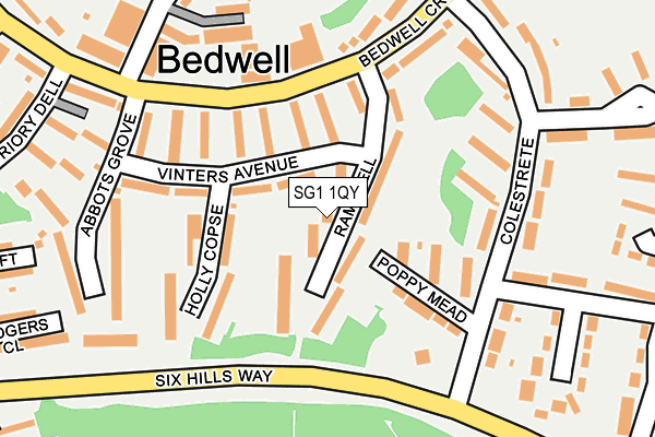 SG1 1QY map - OS OpenMap – Local (Ordnance Survey)