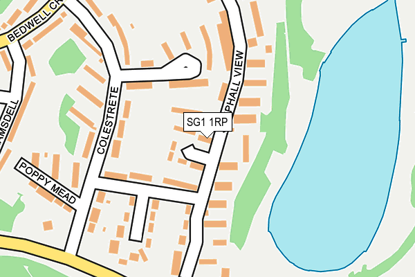 SG1 1RP map - OS OpenMap – Local (Ordnance Survey)