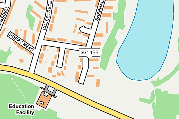 SG1 1RR map - OS OpenMap – Local (Ordnance Survey)