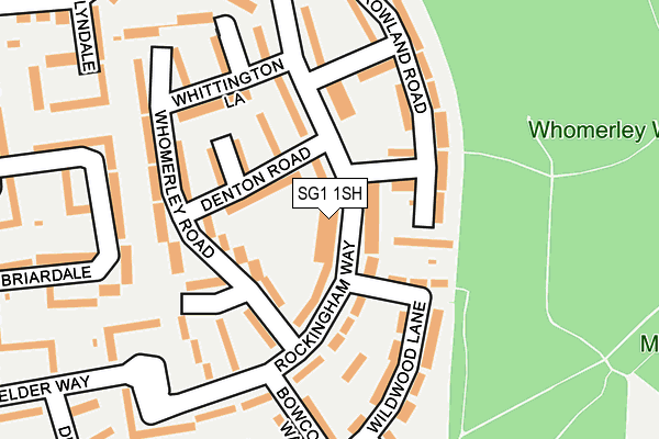 SG1 1SH map - OS OpenMap – Local (Ordnance Survey)