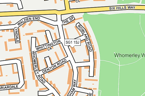 SG1 1SJ map - OS OpenMap – Local (Ordnance Survey)