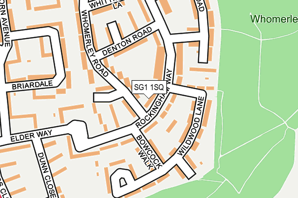 SG1 1SQ map - OS OpenMap – Local (Ordnance Survey)
