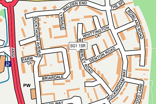 SG1 1SR map - OS OpenMap – Local (Ordnance Survey)