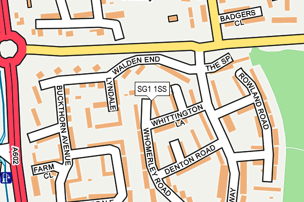 SG1 1SS map - OS OpenMap – Local (Ordnance Survey)