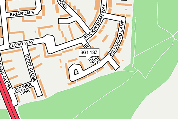 SG1 1SZ map - OS OpenMap – Local (Ordnance Survey)