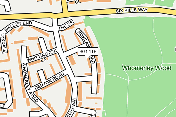 SG1 1TF map - OS OpenMap – Local (Ordnance Survey)