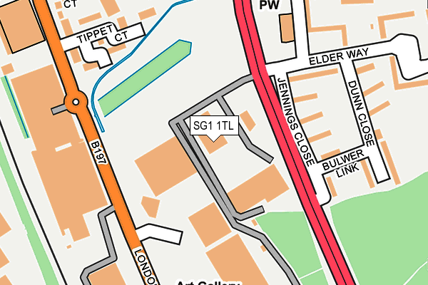 SG1 1TL map - OS OpenMap – Local (Ordnance Survey)