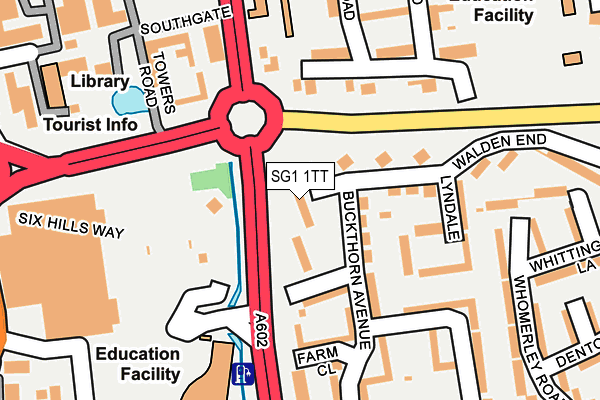 SG1 1TT map - OS OpenMap – Local (Ordnance Survey)