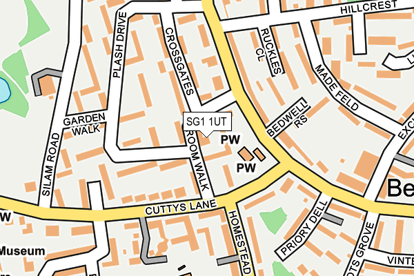 SG1 1UT map - OS OpenMap – Local (Ordnance Survey)