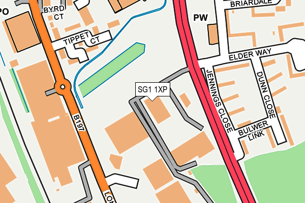 SG1 1XP map - OS OpenMap – Local (Ordnance Survey)