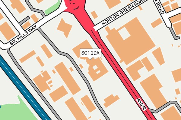 SG1 2DA map - OS OpenMap – Local (Ordnance Survey)