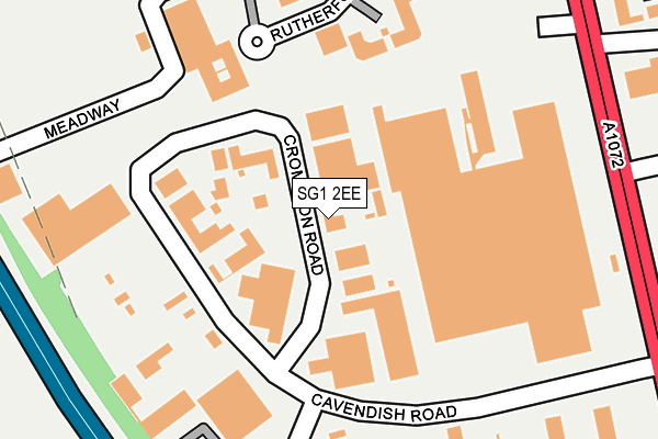 SG1 2EE map - OS OpenMap – Local (Ordnance Survey)