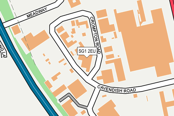 SG1 2EU map - OS OpenMap – Local (Ordnance Survey)