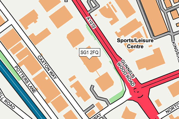 SG1 2FQ map - OS OpenMap – Local (Ordnance Survey)