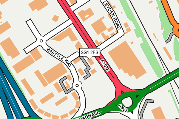 SG1 2FS map - OS OpenMap – Local (Ordnance Survey)