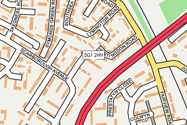 SG1 2HH map - OS OpenMap – Local (Ordnance Survey)