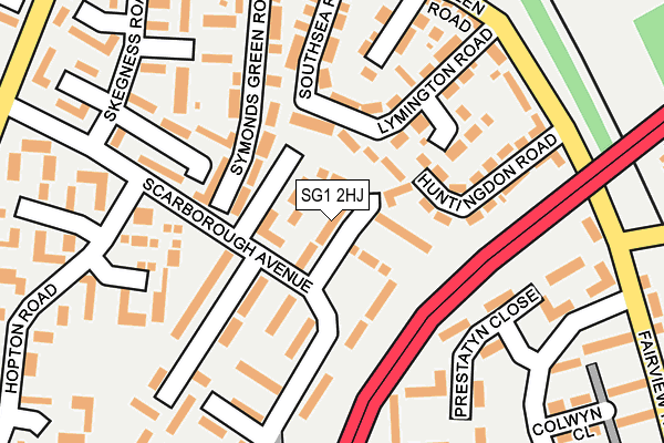 SG1 2HJ map - OS OpenMap – Local (Ordnance Survey)