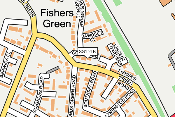 SG1 2LB map - OS OpenMap – Local (Ordnance Survey)